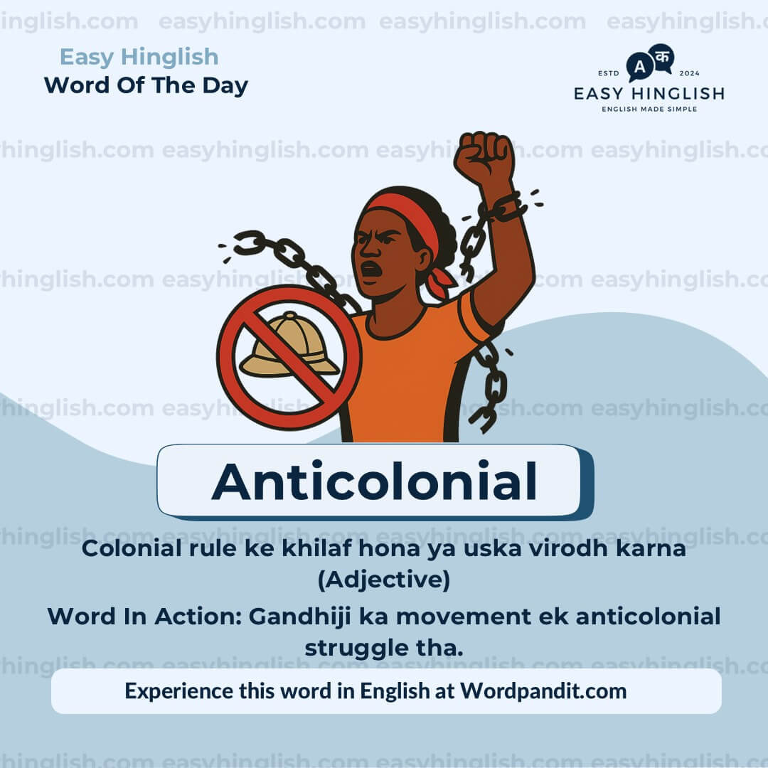 Anticolonial Correspond Vocabulary Post
