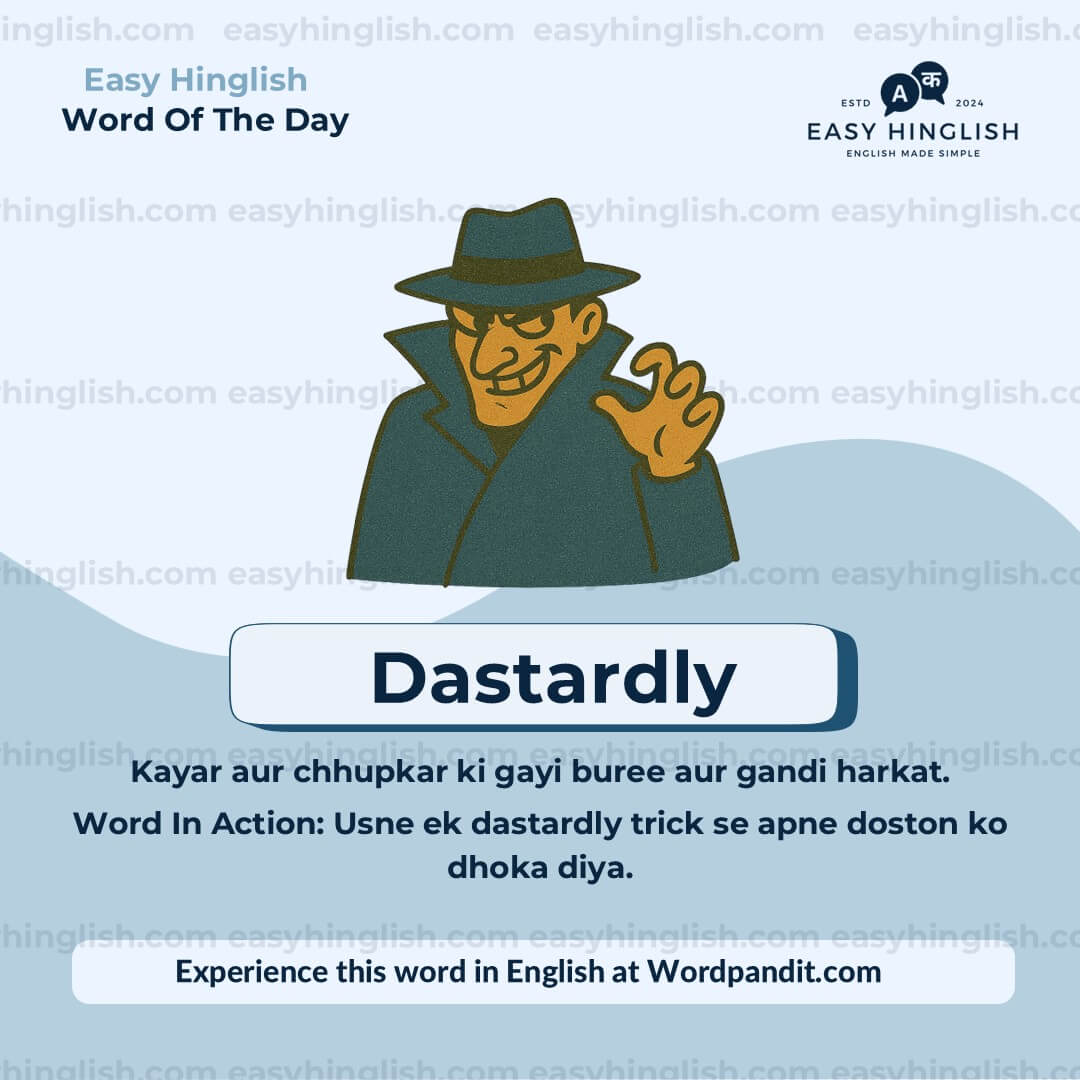 Dastardly EH Catharsis Vocabulary Post