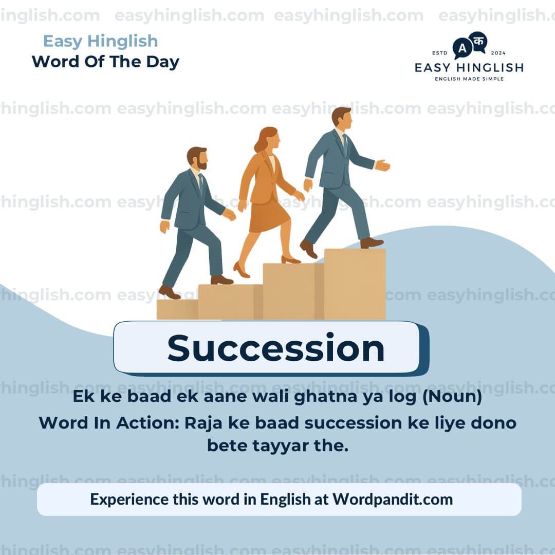 Succession Correspond Vocabulary Post
