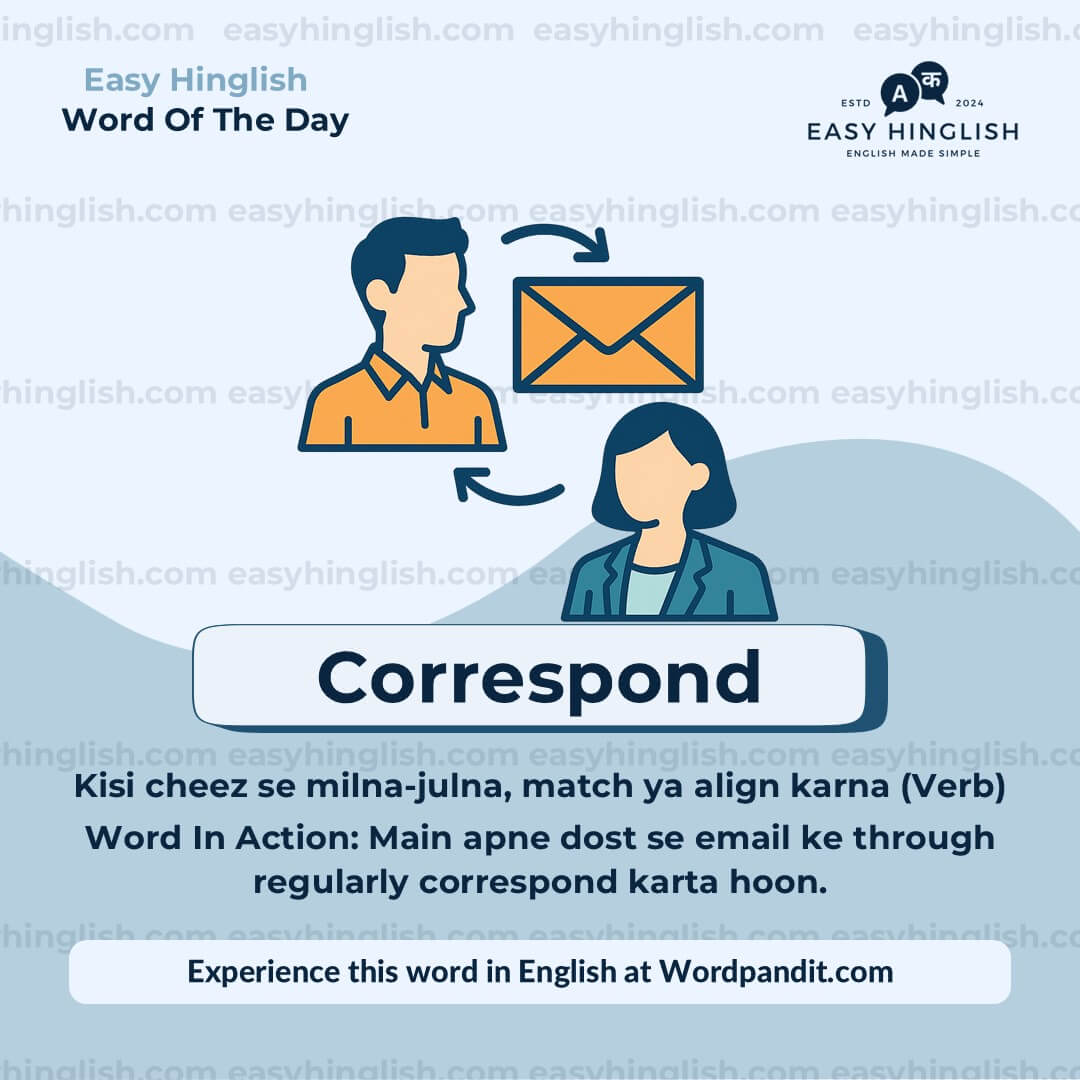 Correspond Vocabulary Post