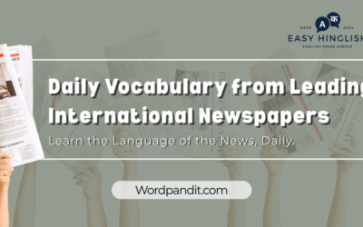 Daily Vocabulary from International Newspapers and Publications: October 4, 2025