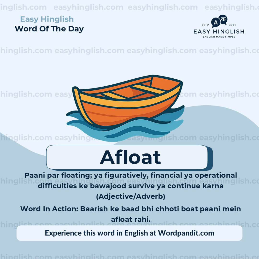 Afloat Correspond Vocabulary Post