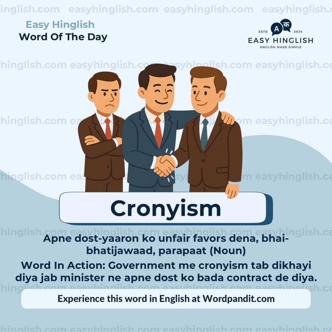 Cronyism-2 Reckon Vocabulary Post