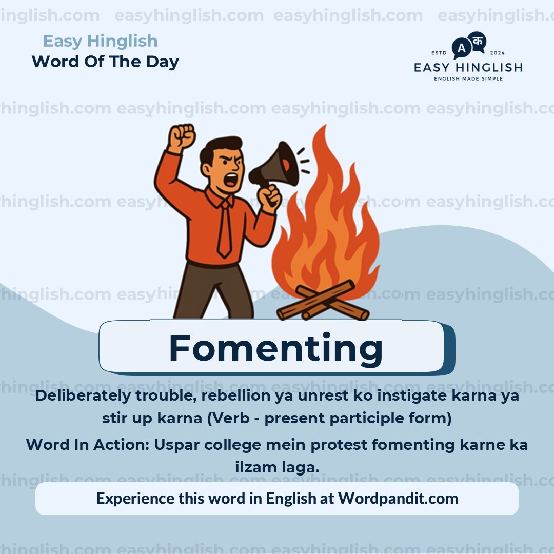 Fomenting Catharsis Vocabulary Post