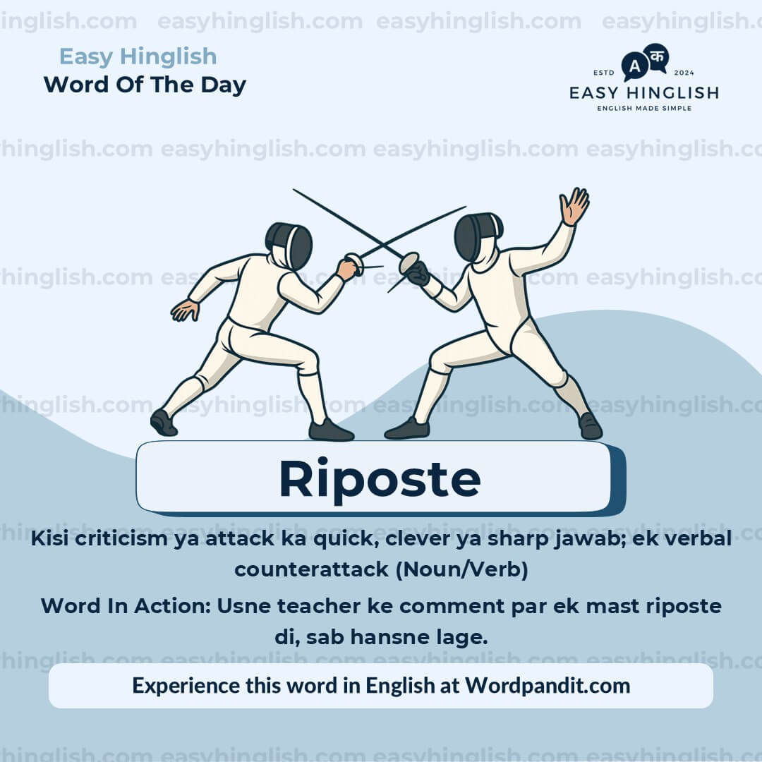 Riposte-2 Ethnically Vocabulary Post