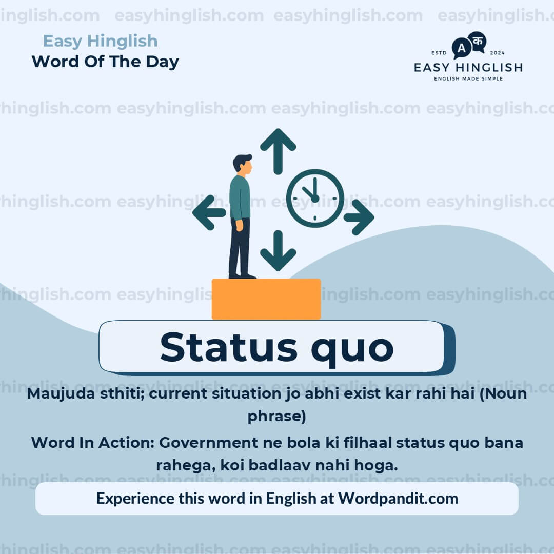Status quo Reckon Vocabulary Post